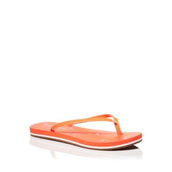 SPLENDID Womens Coral Flamingo Firefly Toe Platform Slip On Flip Flop Sandal 5 M - Picture 1 of 1